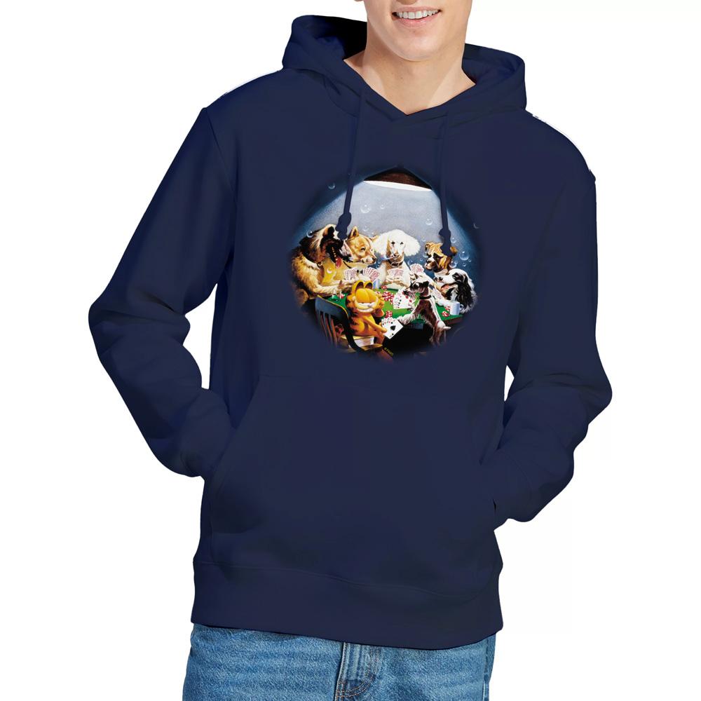 Navy - Lifestyle - Garfield Mens Playing With The Big Dogs Hoodie
