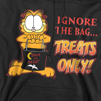 Black - Pack Shot - Garfield Mens Treats Only Hoodie