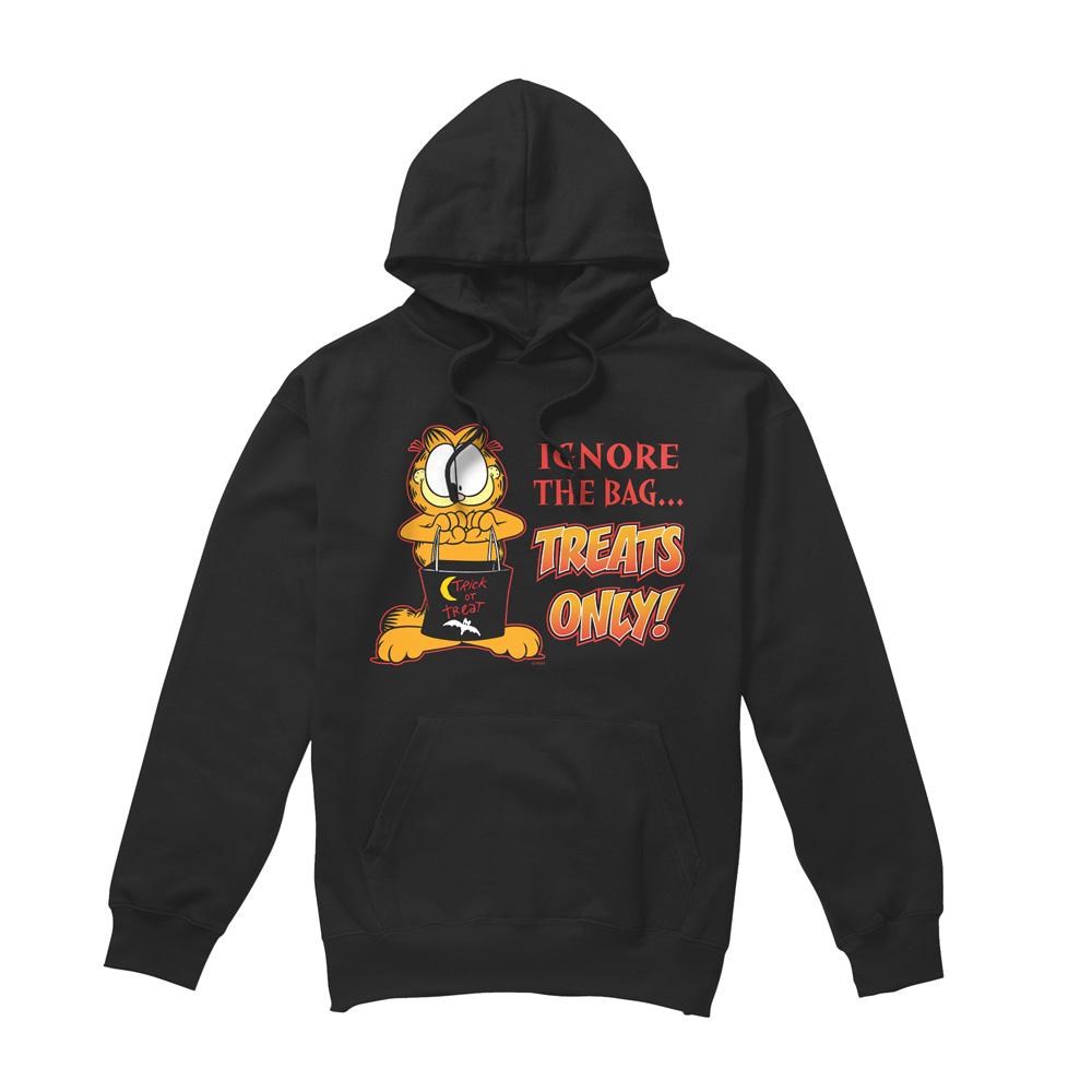 Black - Front - Garfield Mens Treats Only Hoodie