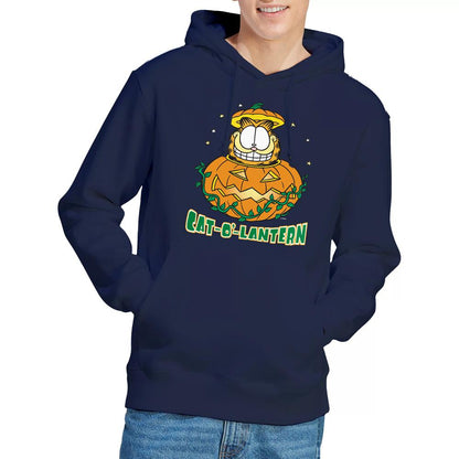 Navy - Lifestyle - Garfield Mens Cat O Lantern Hoodie