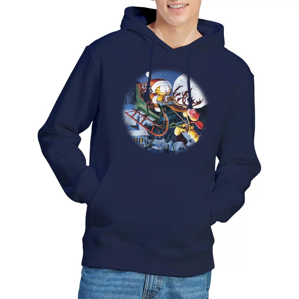 Navy - Lifestyle - Garfield Mens Moonlight Ride Hoodie