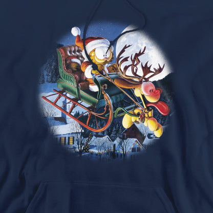 Navy - Pack Shot - Garfield Mens Moonlight Ride Hoodie