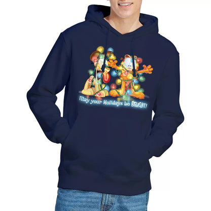 Navy - Lifestyle - Garfield Mens Bright Holidays Hoodie