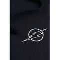 Heather Navy - Side - Flash Mens Logo Hoodie