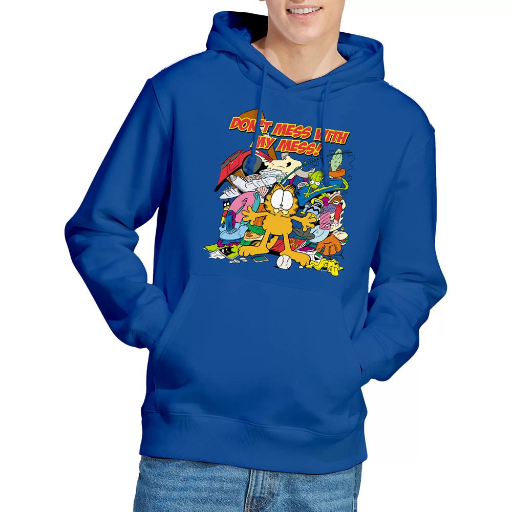 Royal Blue - Lifestyle - Garfield Mens My Mess Hoodie