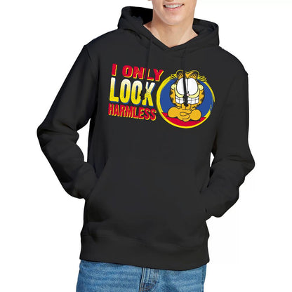 Black - Lifestyle - Garfield Mens I Only Look Harmless Hoodie