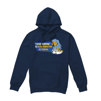Navy - Front - Garfield Mens Contradiction In Terms Hoodie
