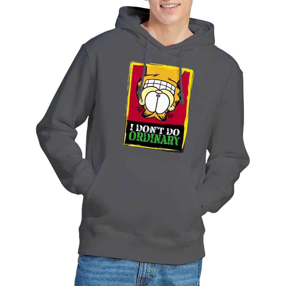 Charcoal - Lifestyle - Garfield Mens I Don´t Do Ordinary Hoodie