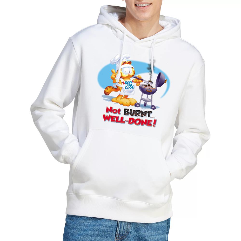 White - Lifestyle - Garfield Mens Well Done Hoodie