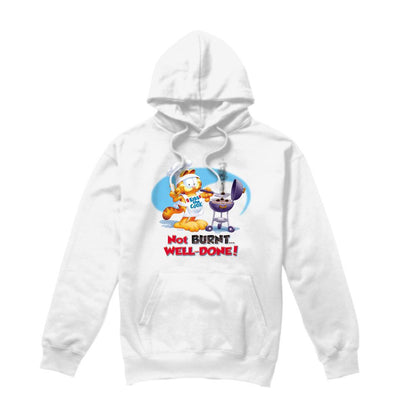 White - Front - Garfield Mens Well Done Hoodie