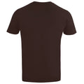 Dark Chocolate Brown - Back - Captain America Mens 70´s T-Shirt