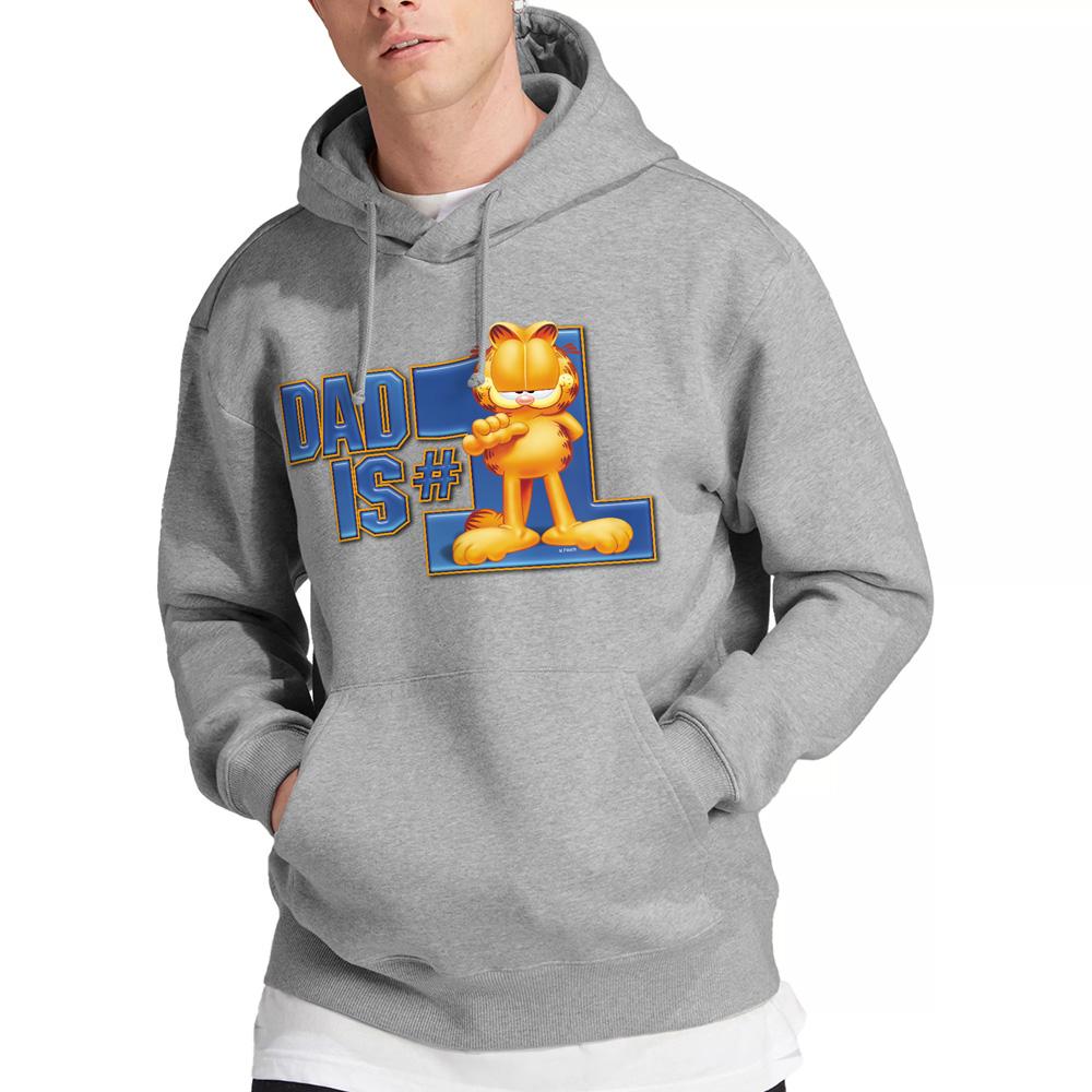 Sport Heather - Lifestyle - Garfield Mens Dad Is Number One Hoodie