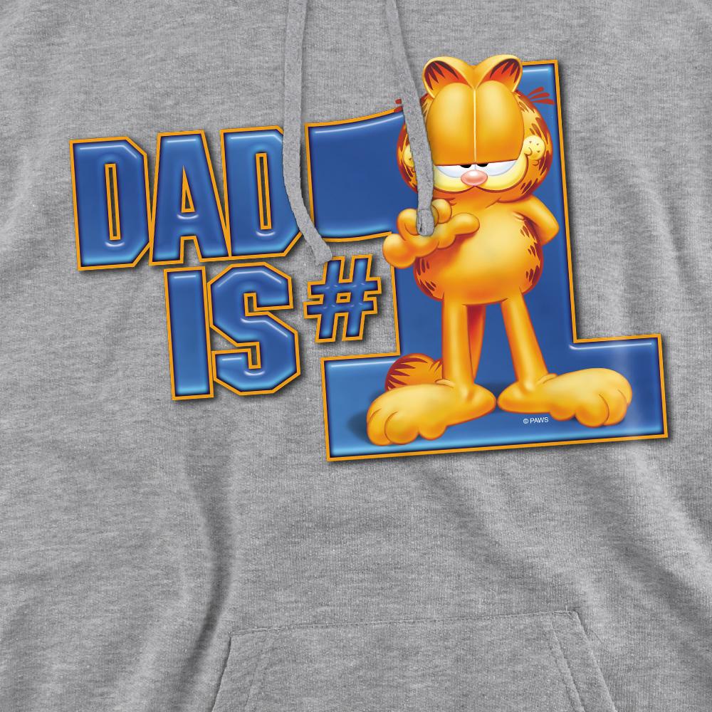 Sport Heather - Pack Shot - Garfield Mens Dad Is Number One Hoodie