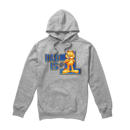 Sport Heather - Front - Garfield Mens Dad Is Number One Hoodie