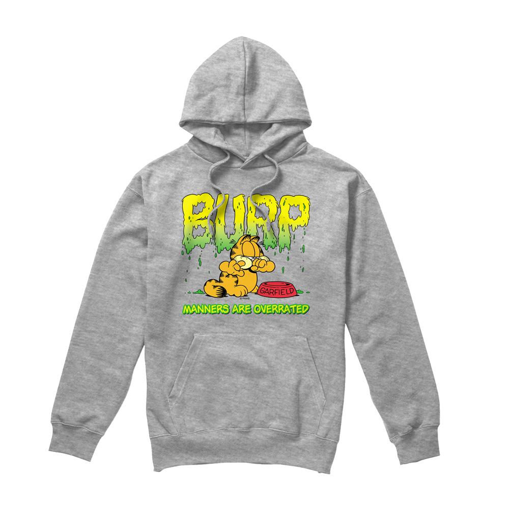 Sport Heather - Front - Garfield Mens Manners Hoodie