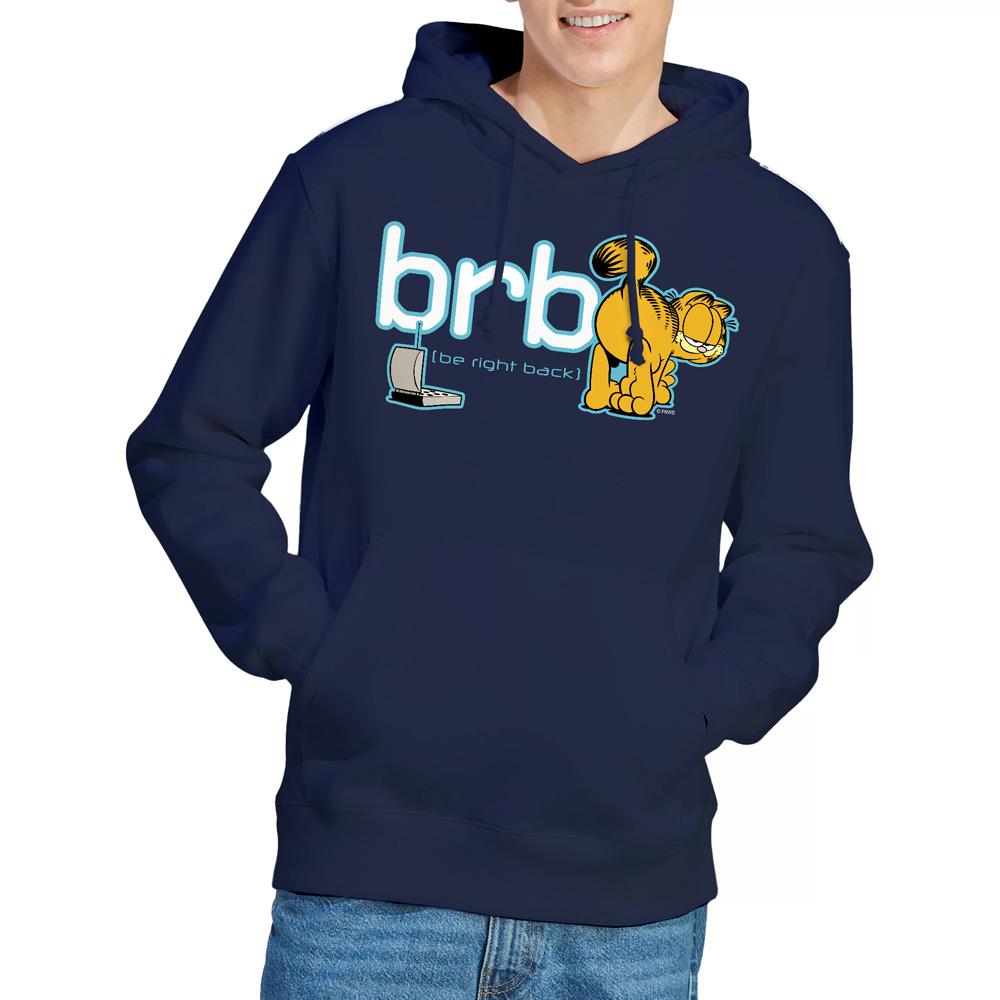 Navy - Lifestyle - Garfield Mens Be Right Back Hoodie