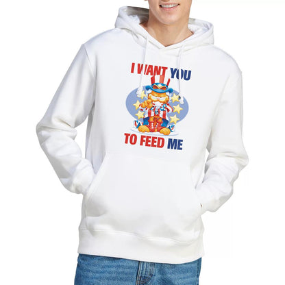 White - Lifestyle - Garfield Mens I Want You Hoodie