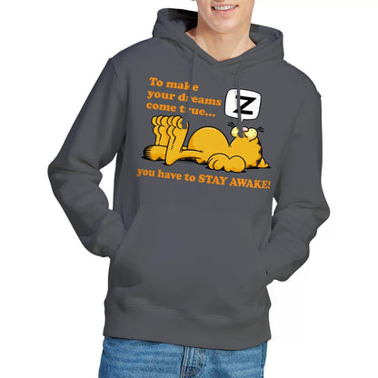Charcoal - Lifestyle - Garfield Mens Stay Awake Hoodie