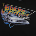 Black - Side - Back To The Future Mens Tour Cotton T-Shirt