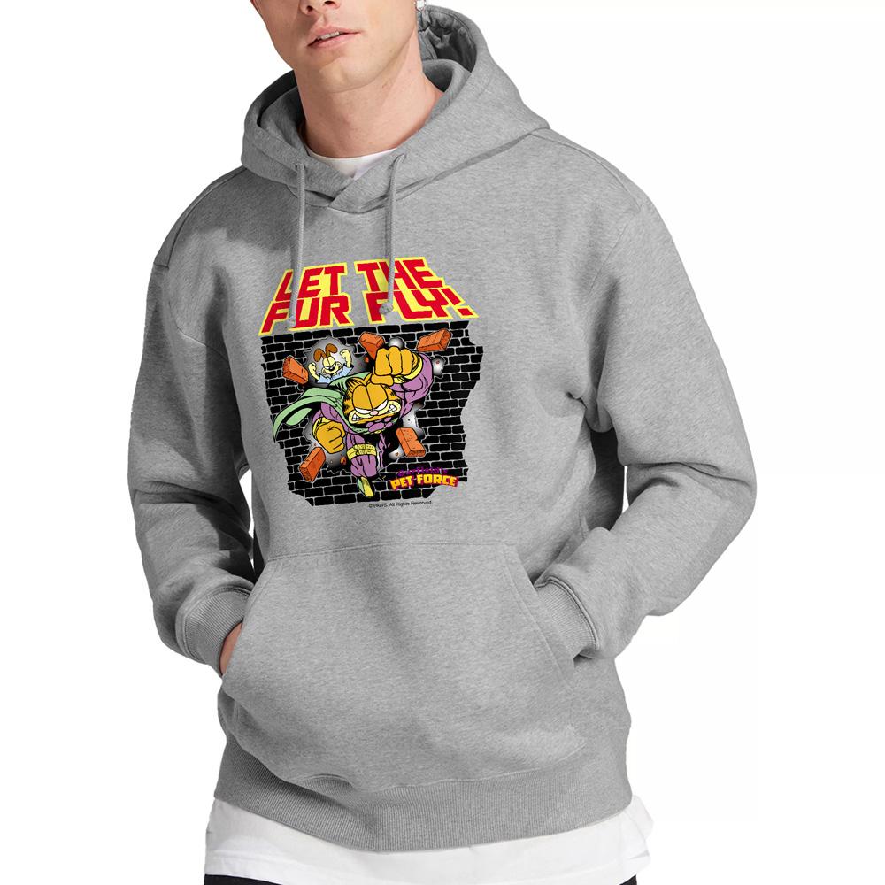 Sport Heather - Lifestyle - Garfield Mens Let The Fur Fly Hoodie
