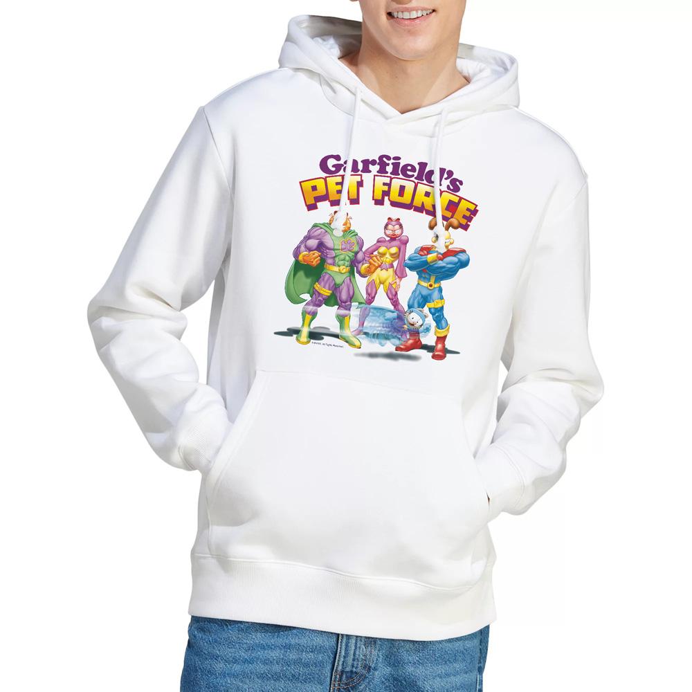 White - Lifestyle - Garfield Mens Heroes Await Hoodie
