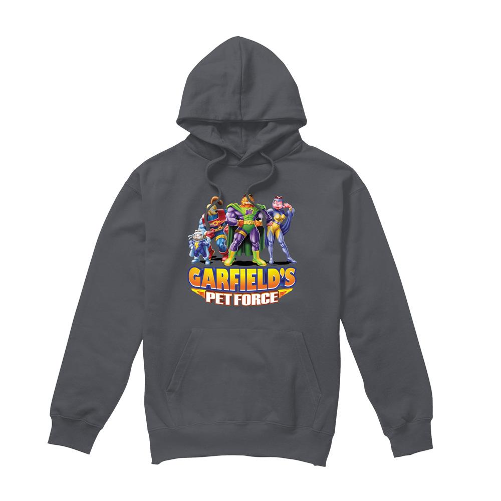 Charcoal - Front - Garfield Mens Beyond Hoodie