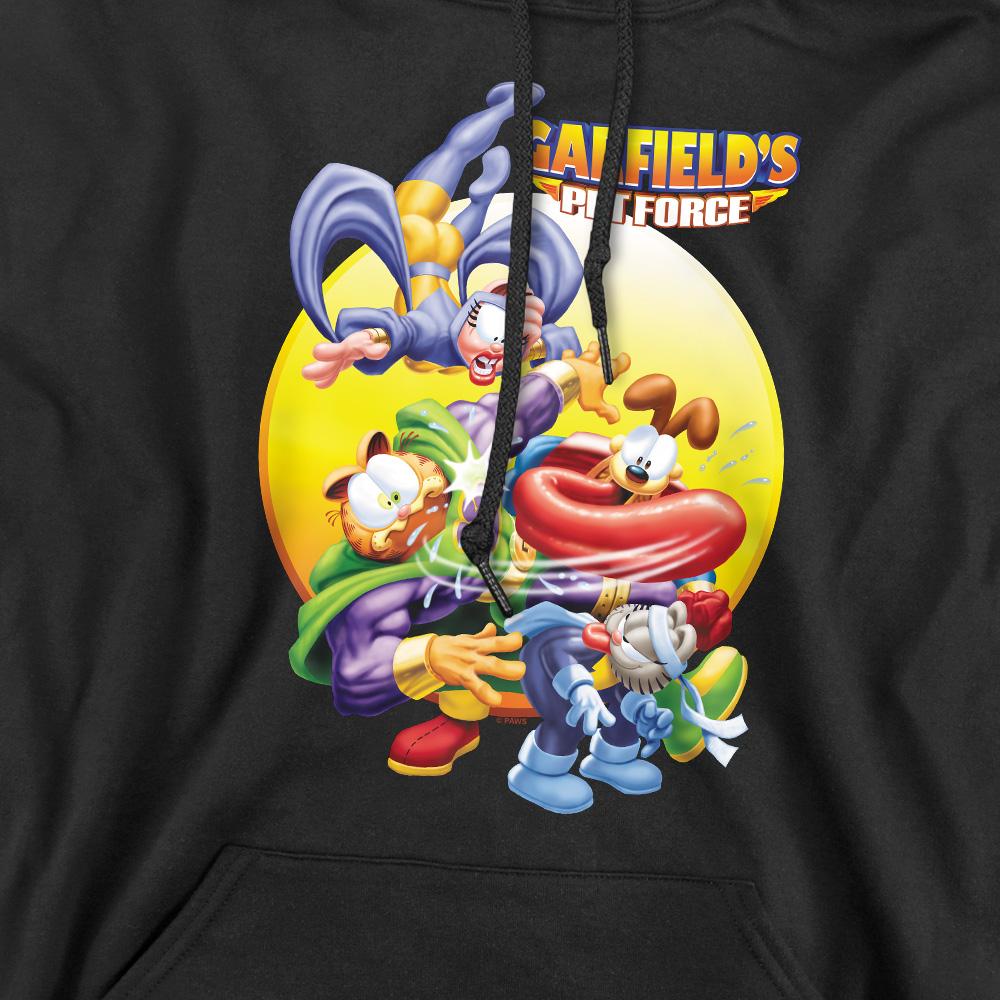 Black - Pack Shot - Garfield Mens Tongue Of Doom Hoodie