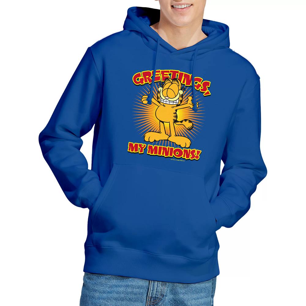 Royal Blue - Side - Garfield Mens Minions Hoodie