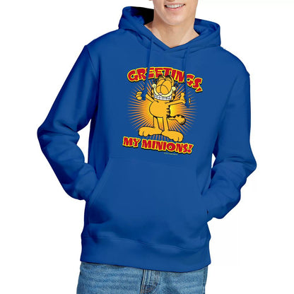 Royal Blue - Side - Garfield Mens Minions Hoodie