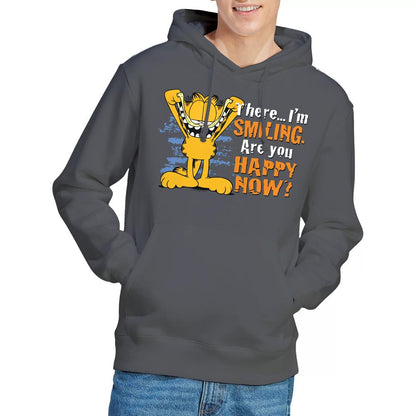 Charcoal - Lifestyle - Garfield Mens Smiling Hoodie