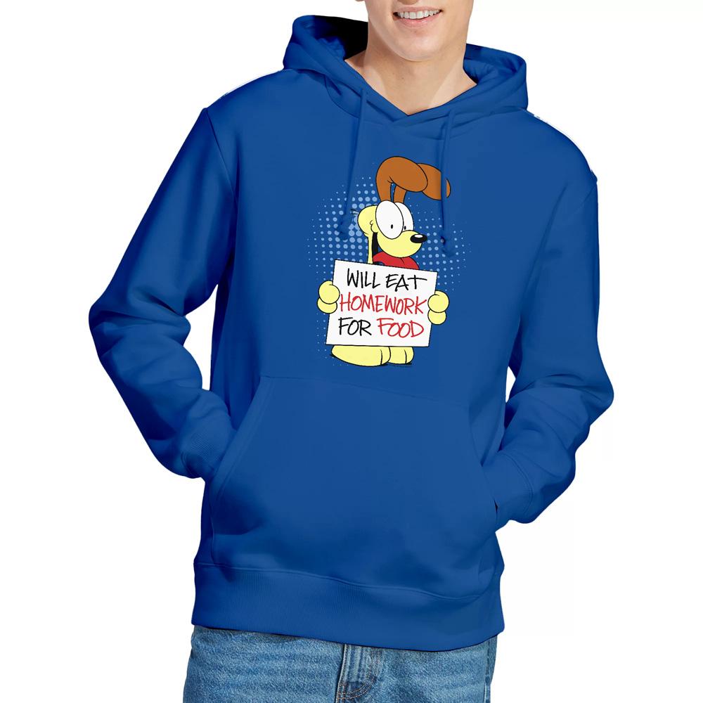 Royal Blue - Lifestyle - Garfield Mens Will Eat Homework Hoodie