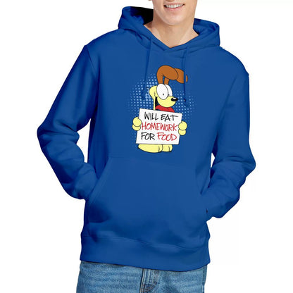 Royal Blue - Lifestyle - Garfield Mens Will Eat Homework Hoodie