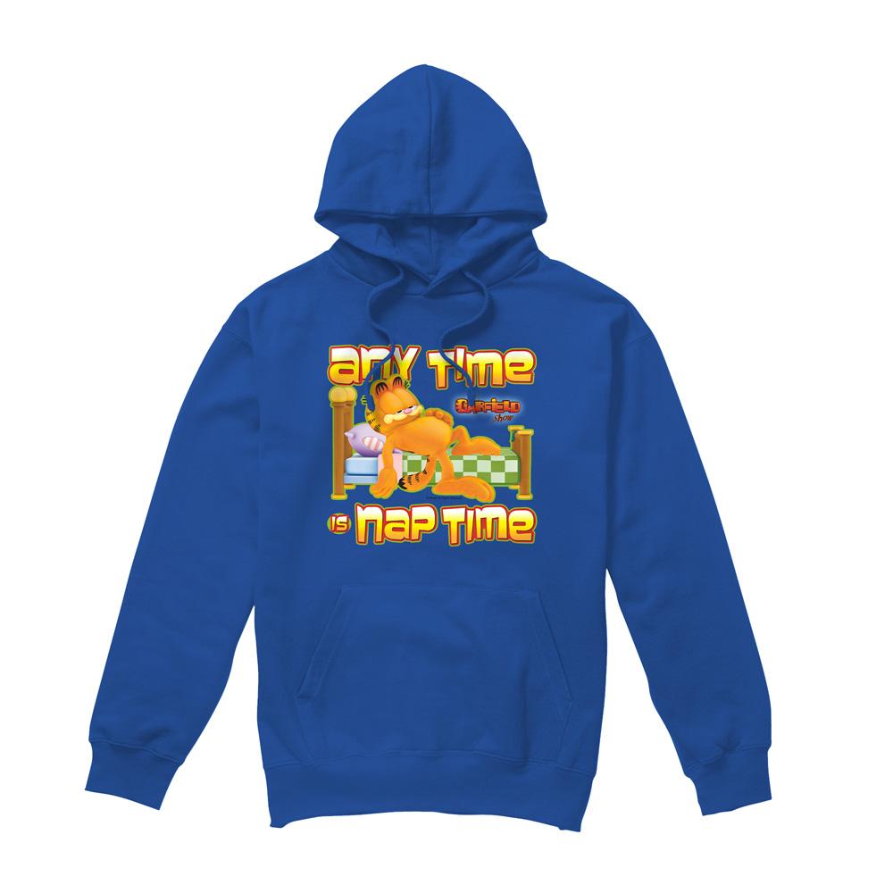 Royal Blue - Front - Garfield Mens Nap Time Hoodie