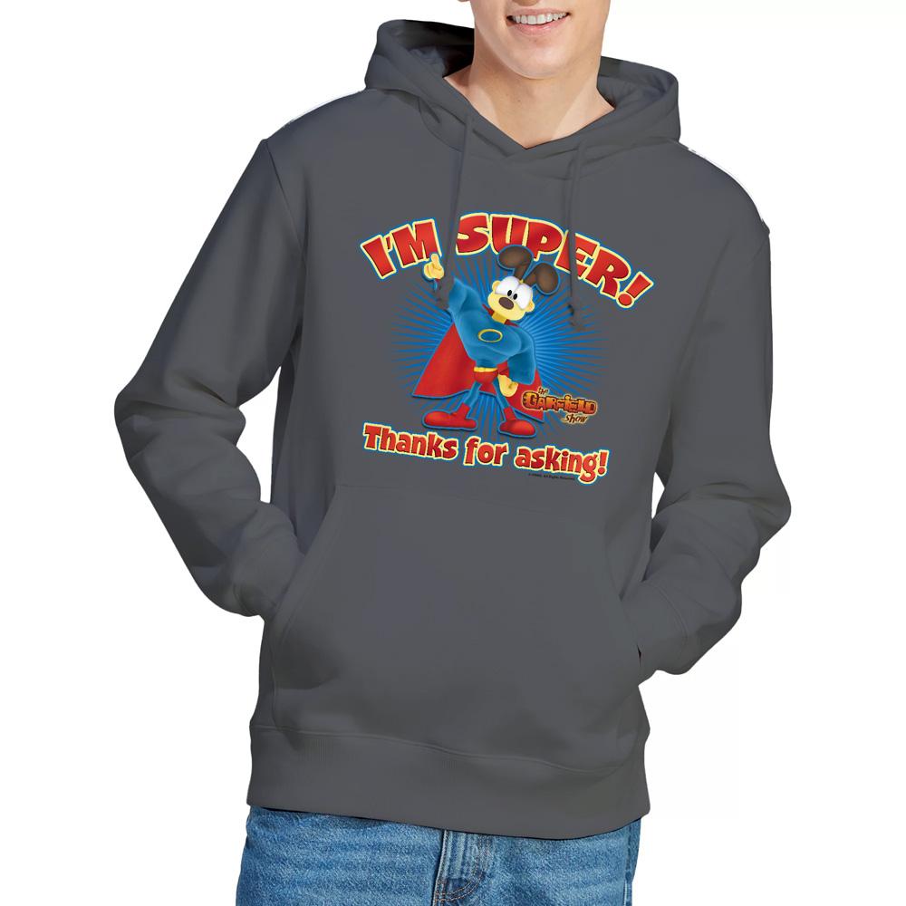 Charcoal - Lifestyle - Garfield Mens Super Hoodie