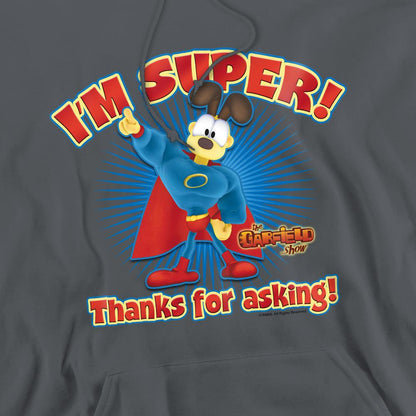 Charcoal - Pack Shot - Garfield Mens Super Hoodie