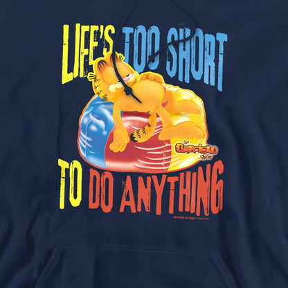 Navy - Pack Shot - Garfield Mens Too Short Hoodie