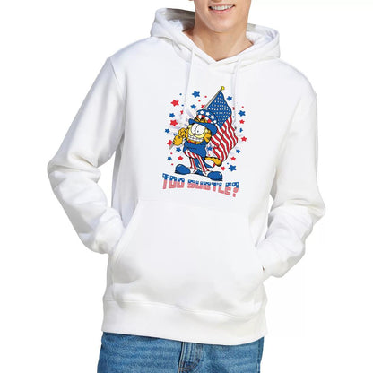 White - Lifestyle - Garfield Mens Subtle Hoodie