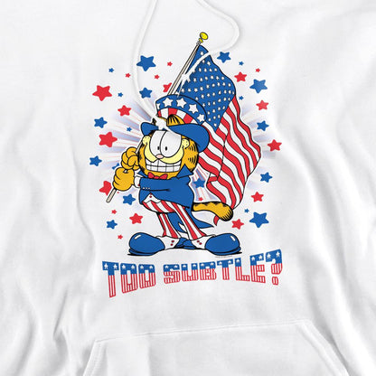 White - Pack Shot - Garfield Mens Subtle Hoodie