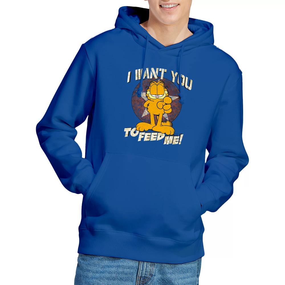Royal Blue - Lifestyle - Garfield Mens I Want You Hoodie