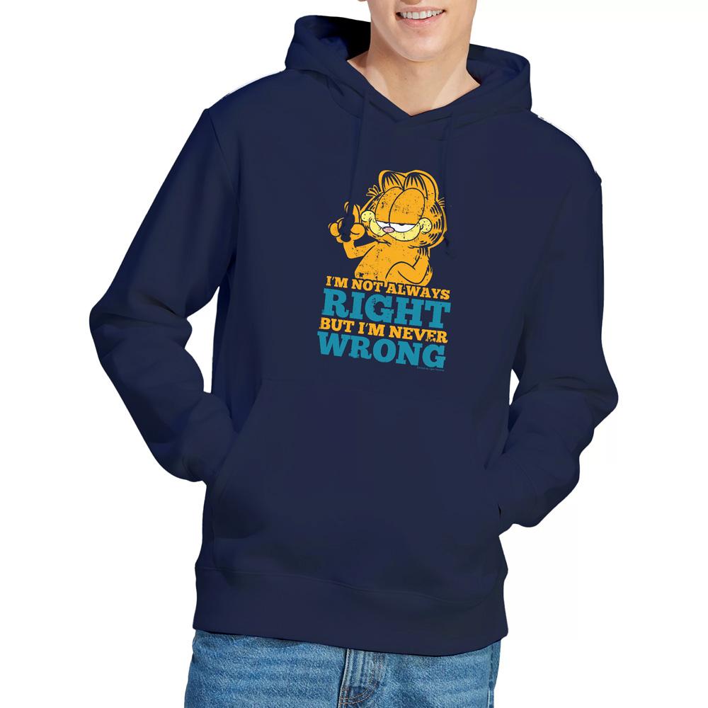 Navy - Lifestyle - Garfield Mens Never Wrong Hoodie