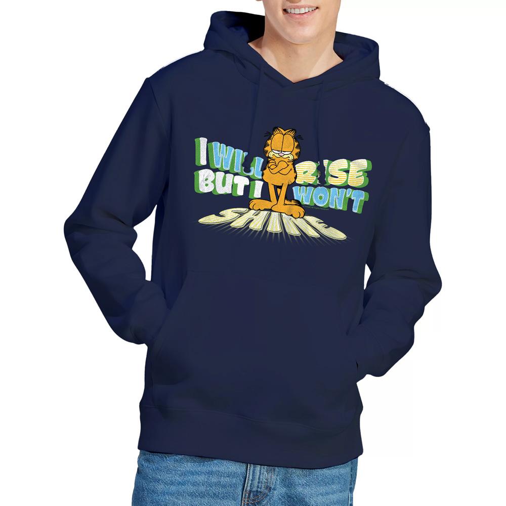 Navy - Lifestyle - Garfield Mens Rise Not Shine Hoodie