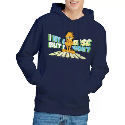 Navy - Lifestyle - Garfield Mens Rise Not Shine Hoodie