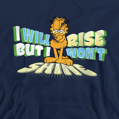 Navy - Pack Shot - Garfield Mens Rise Not Shine Hoodie