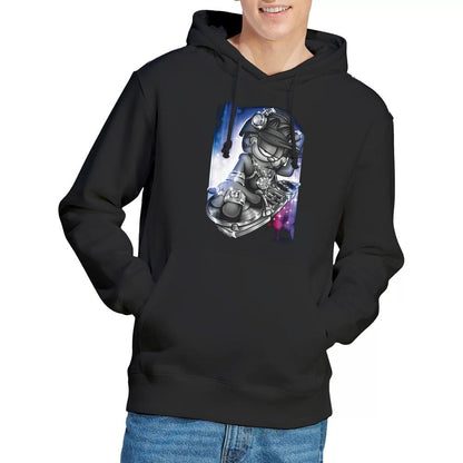 Black - Lifestyle - Garfield Mens DJ Lazy Hoodie