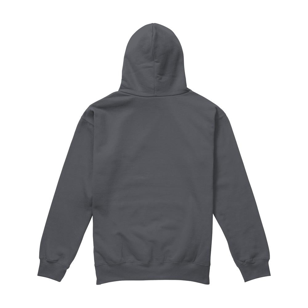 Charcoal - Back - Garfield Mens Garf Retro Hoodie