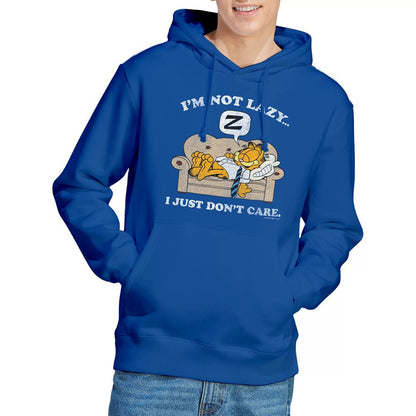 Royal Blue - Lifestyle - Garfield Mens Not Lazy Hoodie