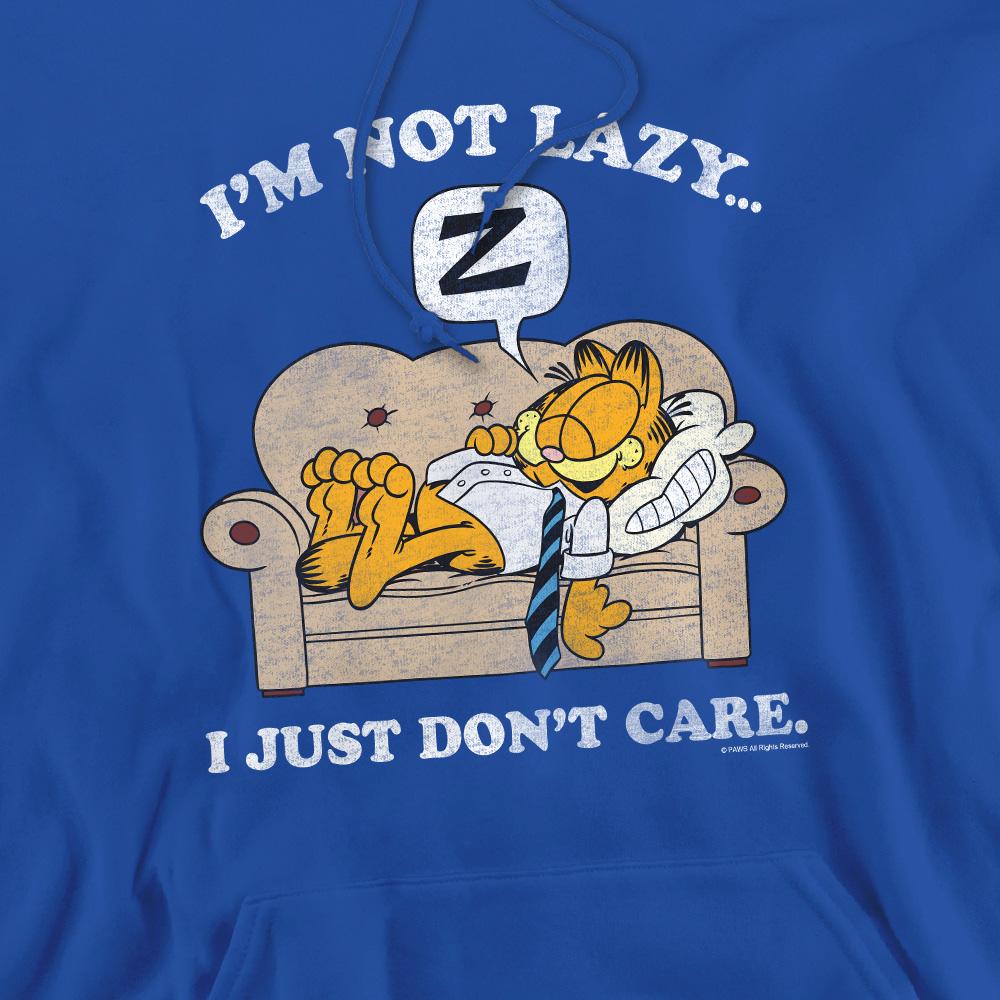 Royal Blue - Pack Shot - Garfield Mens Not Lazy Hoodie