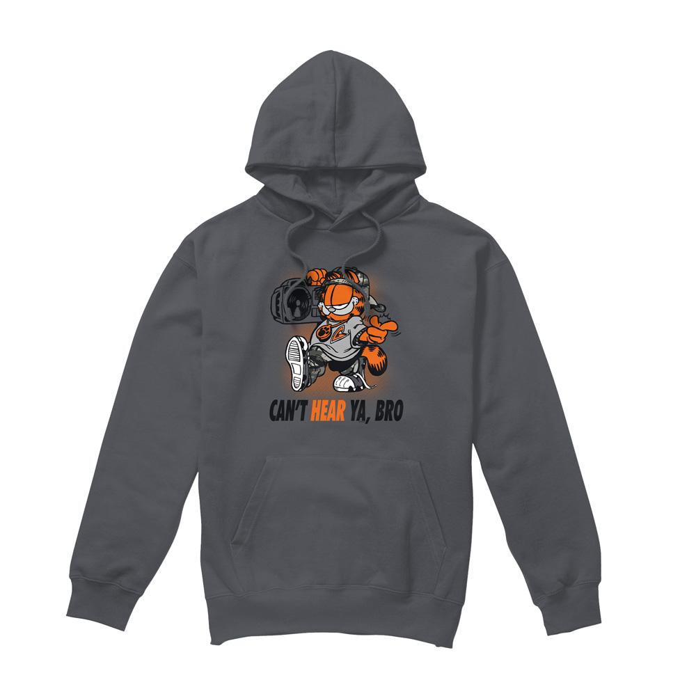 Charcoal - Front - Garfield Mens Oh Snap Hoodie