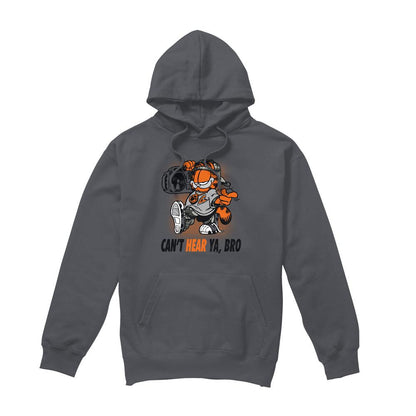 Charcoal - Front - Garfield Mens Oh Snap Hoodie