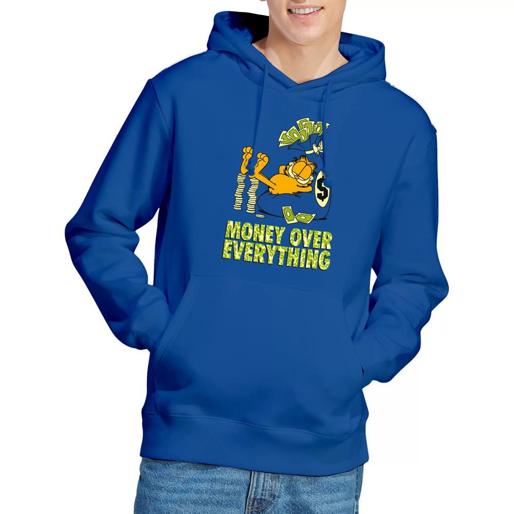 Royal Blue - Lifestyle - Garfield Mens Money Is Everything Hoodie